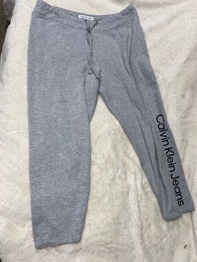 Calvin Klein Jeans Kids Gray Logo Joggers